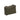 Olive drab laser-cut belt pouch with front webbing straps and top loop