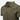 Olive military polo shirt close-up with chest patches and button-front placket