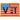 Embroidered veteran patch with US flag and 'VET' letters