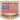 Embroidered operation desert storm patch with U.S. flag and tan border