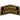 Black and gold embroidered Ranger Airborne military patch with curved top banner