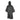 Waterproof ripstop poncho with attached hood, dark gray, snap-front.