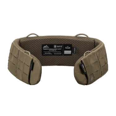 Coyote tan modular belt sleeve with mesh back and padded side panels, Small