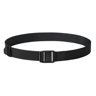 Black EDC magnetic belt with double-slot metal buckle