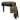 Olive and black belt with olive pouch and attached brown glove