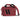 Sedona Red specialist mini pistol range bag with black stripe front and red carry strap