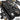 Black LRP rifle bag open with long padded compartments, mesh sections, and elastic straps