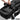 Tactical rifle bag with padded side panel and webbing straps in dark fabric