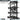 10-hook wall-mounted rack with dark metal frame and curved hook arms