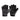 Black and shadow grey half-finger tactical gloves with mesh palm and knuckle padding