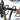 Black firearm rack frame with U-shaped supports and textured rubber prongs