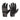 Tactical gloves in black and dark gray with textured palm and knuckle panels