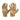 Tactical gloves in tan with textured palm and knuckle padding, dark wrist loop
