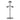 Gray tabletop gear stand with dome top, four arms, and round base