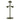 Olive green tabletop gear stand with dome top, four arms, and round base