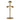 Tan tabletop gear stand with dome top, four arms, and round base