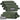 Green grid camo soft ammo carrier pouches with rectangular label patch panels