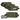 OD green soft ammo carrier pouches set with zip pockets and rectangular ID panels