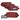 4 pack loose ammo carriers in dark red fabric with front label windows