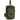Universal hook-back pistol holster in dark green fabric, front pocket with reinforced hook backing