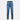 Slim jeans in medium blue wash, tapered legs, belt loops, zip fly, front pockets