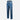 Slim jeans in blue denim, side profile with belt loops and back yoke stitching