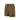 Lightweight utility shorts in mud brown with elastic waistband and side cargo pocket