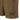 Mud brown lightweight utility shorts with side pocket and small logo patch detail