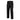 Black ripstop flex pants with elastic waistband and side cargo pockets