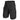 Black cargo shorts with elastic waistband and cargo pockets, 11-in ripstop