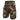 Cargo ripstop shorts with elastic waistband, camouflage pattern, side pocket