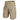 Light tan cargo shorts with elastic waistband and cargo pockets, 11-in ripstop