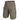 Khaki cargo shorts with elastic waistband and cargo pockets, 11-in ripstop