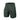 Green cargo shorts with elastic waist and side cargo pockets