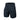 Navy cargo shorts with elastic waist and side cargo pockets