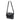 Shoulder bag with flap and MOLLE-style front straps, dark gray