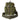 Green camouflage kit bag with front webbing organizer and two zippered side pockets