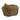 Tan waist pack with zippered main compartment, webbing loops, and top carry straps