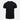 Black crewneck T-shirt, plain front view