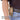 Tan clip-on phone holster worn on a belt with jeans visible at the waistband