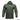 Olive green hooded windshirt with full front zipper and ribbed cuffs