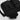 Black nylon shoulder grab bag with buckled straps and snap fasteners