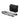 Black nylon shoulder grab bag with detachable strap and front organizer pocket