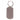 Blank gray dog tag keychain with metal ring, no front text.