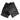 Fingerless black leather combat gloves, padded palm and knuckle panels