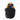 AltaSOFT knee protector, black capless design with side straps and molded padding
