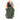 Olive green soft gel knee protector with oval shell and side straps