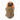 AltaFLEX knee protector, tan padded oval cap with fabric straps and hook tabs