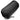 Black travel sleeping bag with drawstring cord and stitched seam panel