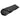 Black travel sleeping bag with raised baffle lines, flat laid out